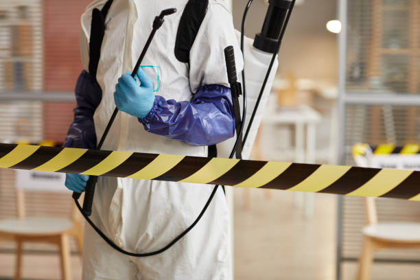 Professional Biohazard Cleanup technician working in Lowell, MA